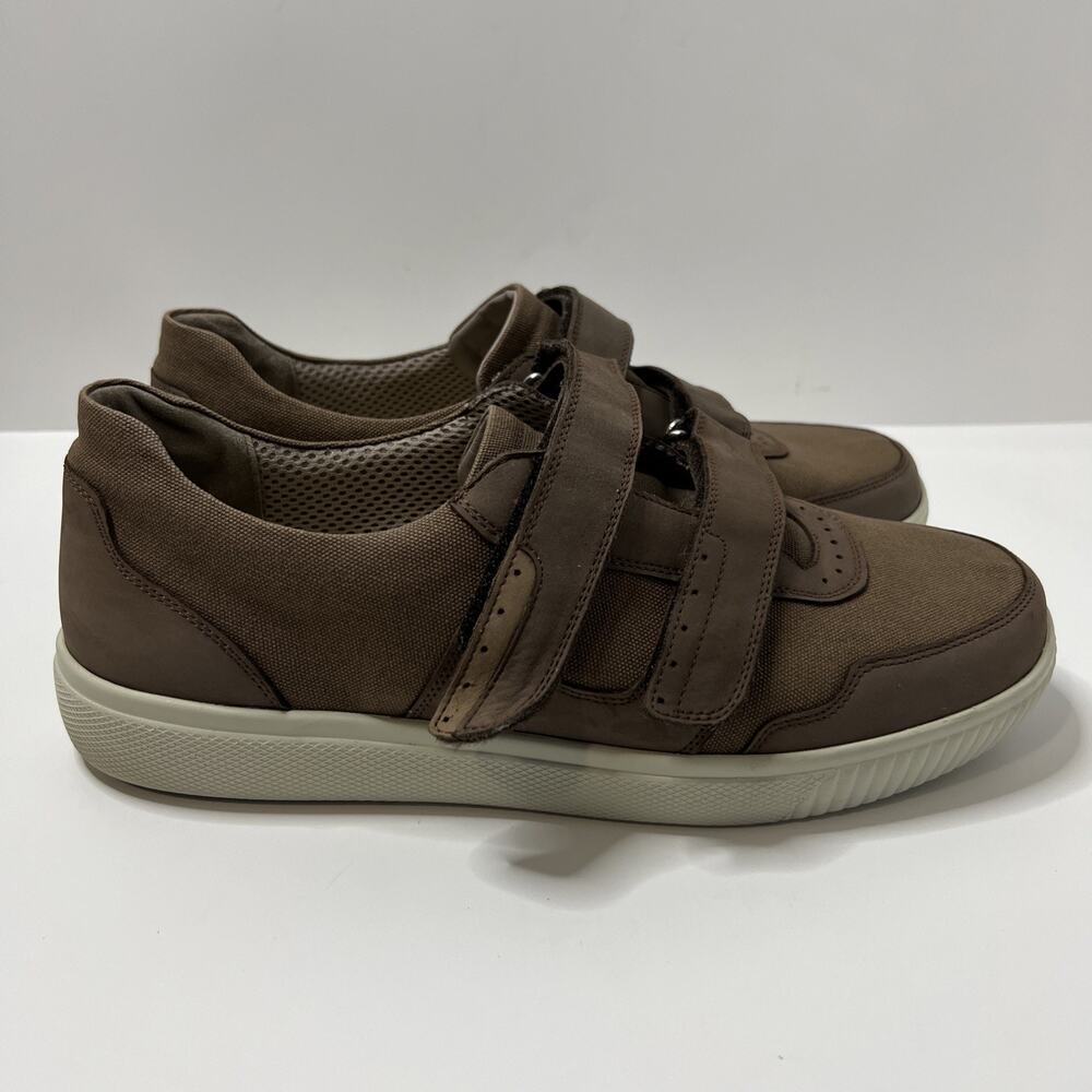 Cosyfeet Andrew Comfort Double Strap Brown Extra Wide Mens US 11 UK 10